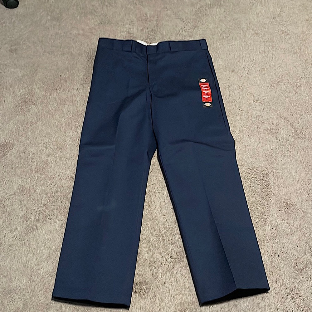 -dickies brand, dark blue, 36W by 30L